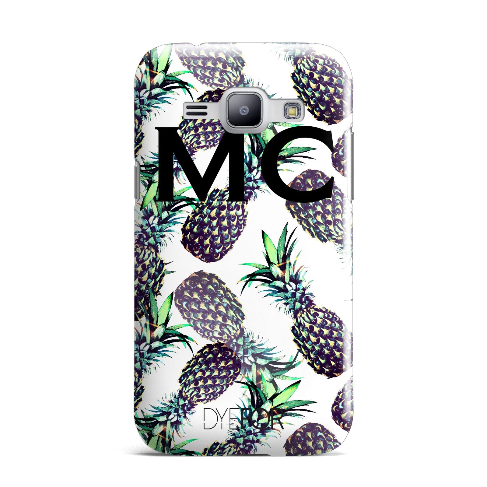 Personalised Pineapple Tropical White Samsung Galaxy J1 2015 Case