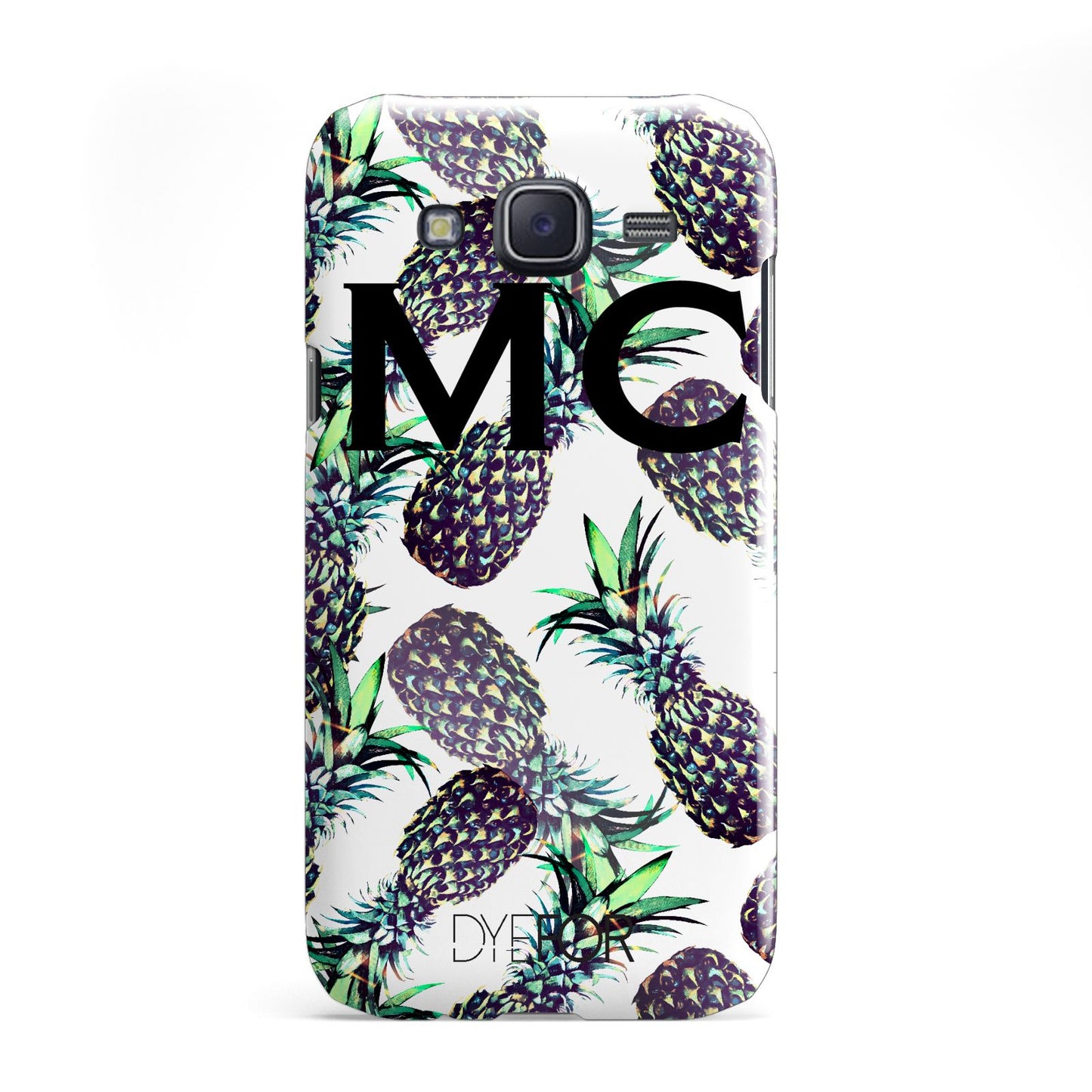 Personalised Pineapple Tropical White Samsung Galaxy J5 Case