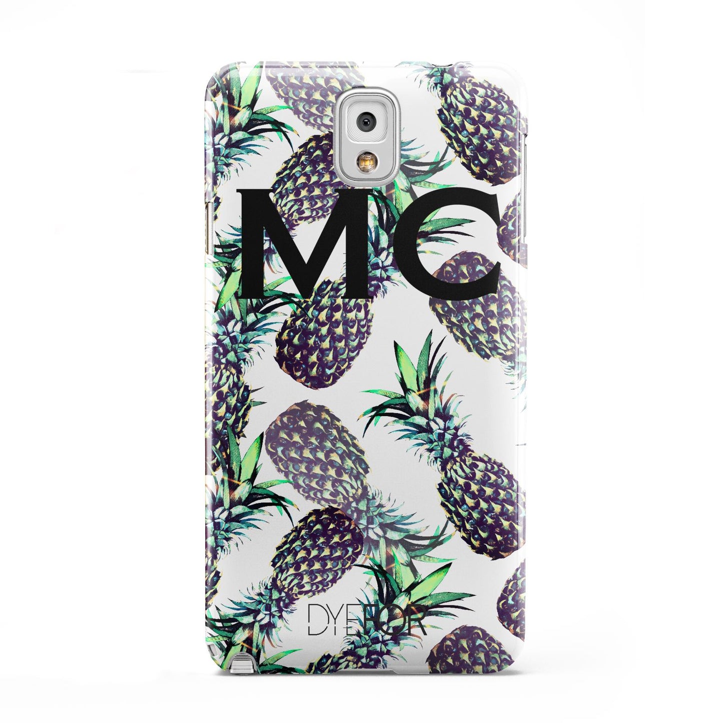 Personalised Pineapple Tropical White Samsung Galaxy Note 3 Case