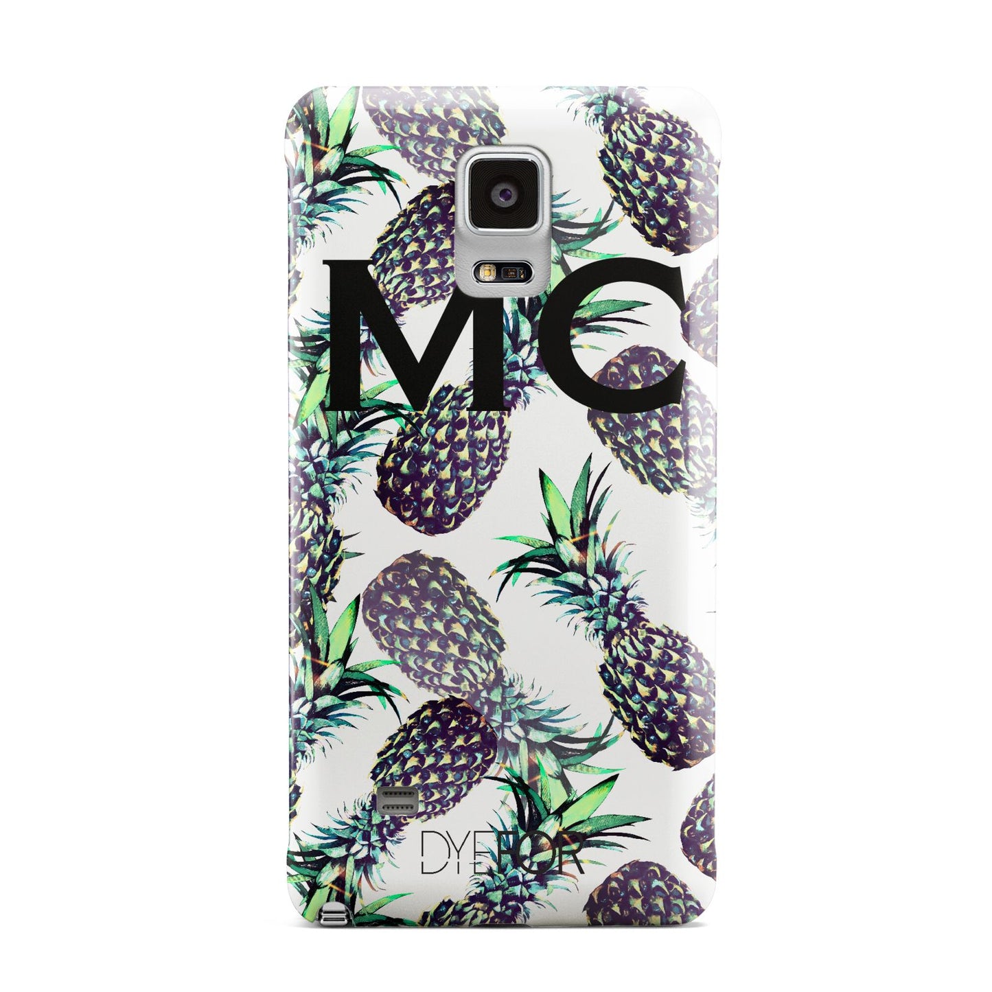 Personalised Pineapple Tropical White Samsung Galaxy Note 4 Case
