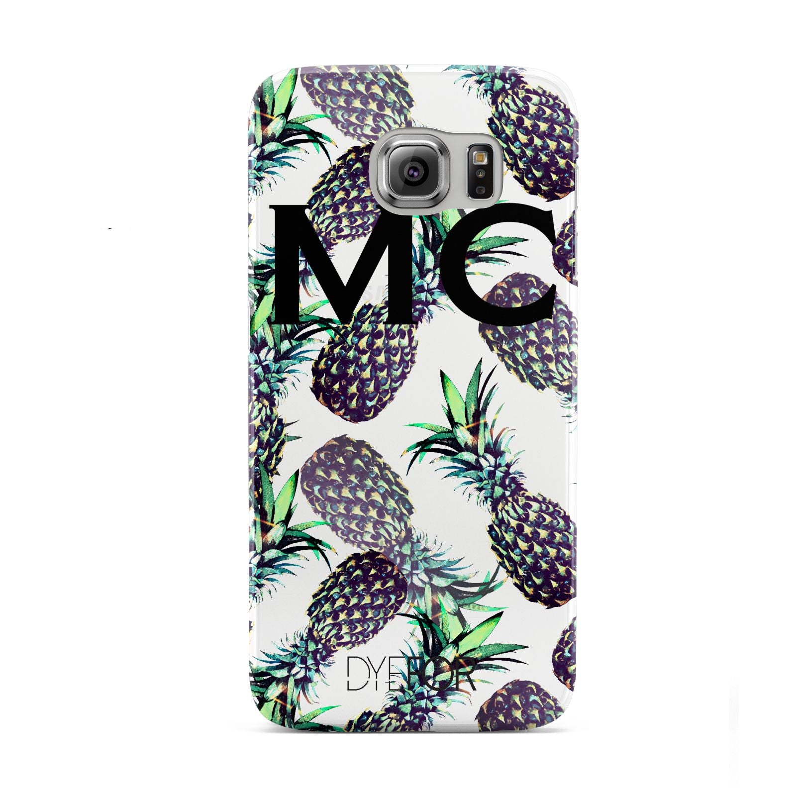 Personalised Pineapple Tropical White Samsung Galaxy S6 Case