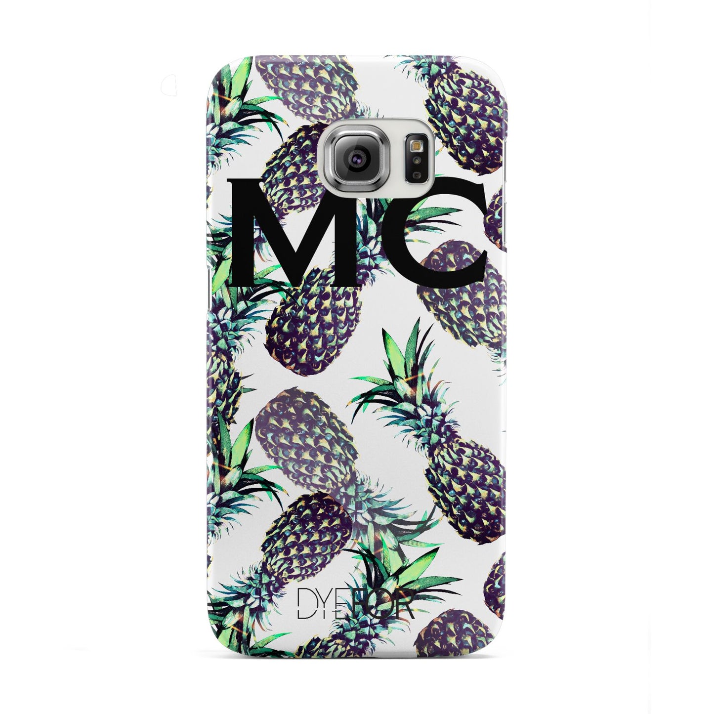 Personalised Pineapple Tropical White Samsung Galaxy S6 Edge Case