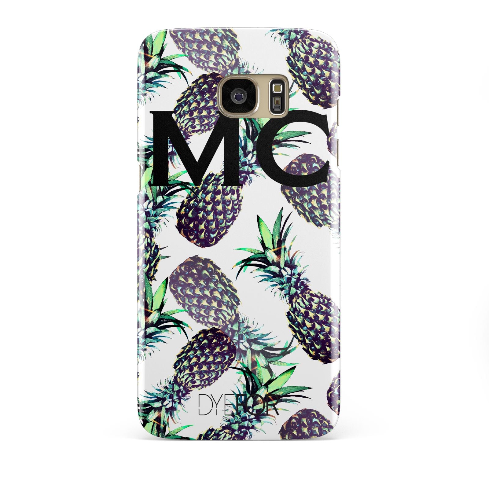 Personalised Pineapple Tropical White Samsung Galaxy S7 Edge Case
