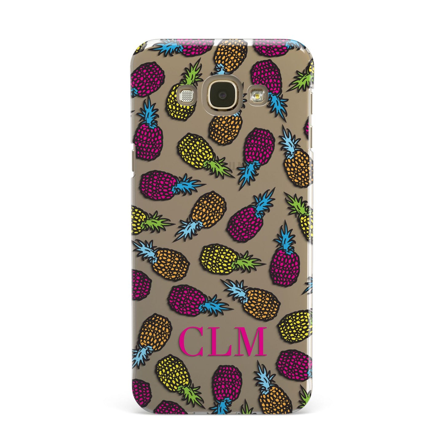 Personalised Pineapples Initials Samsung Galaxy A8 Case