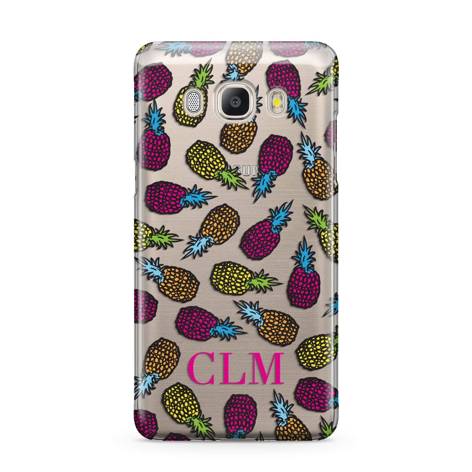 Personalised Pineapples Initials Samsung Galaxy J5 2016 Case