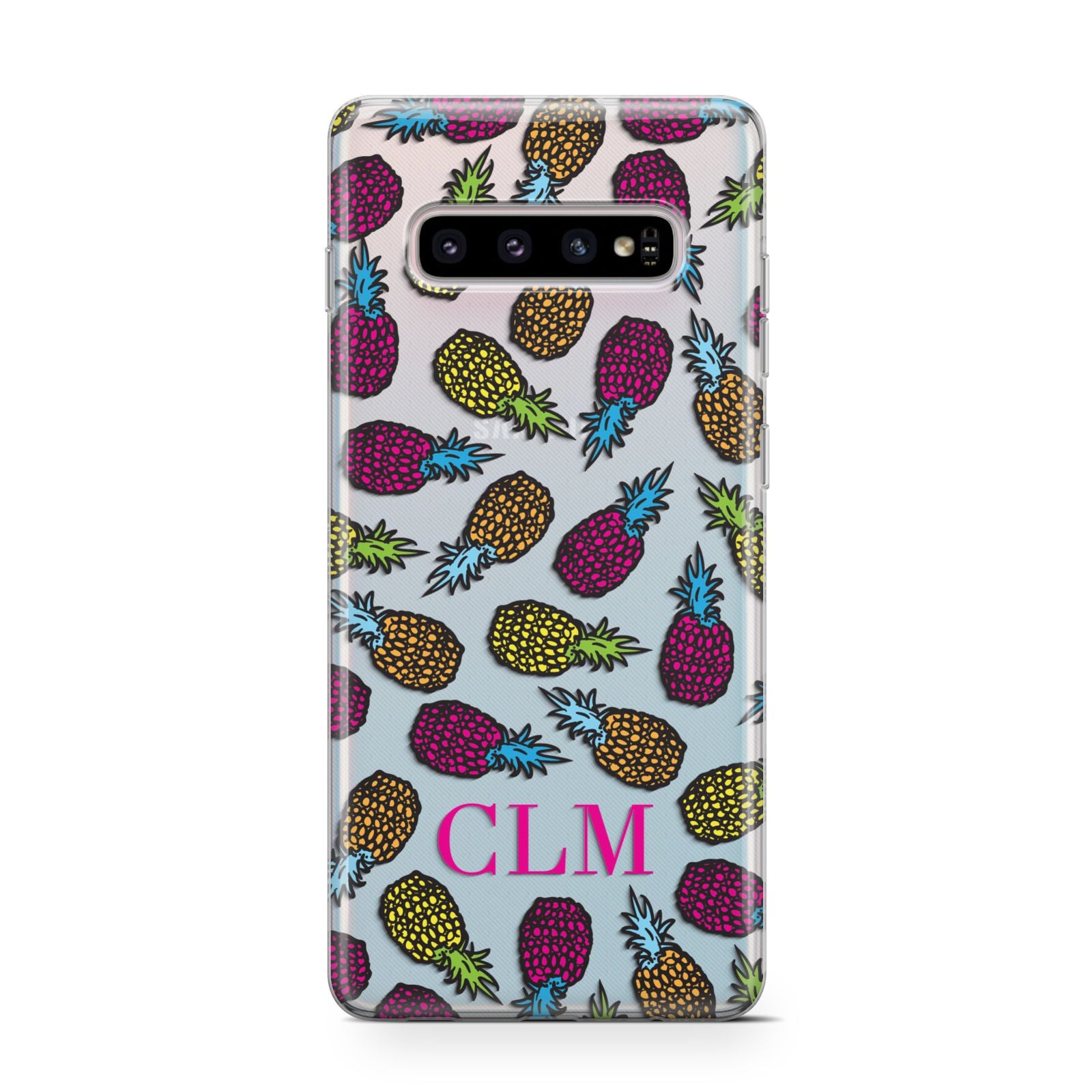 Personalised Pineapples Initials Samsung Galaxy S10 Case