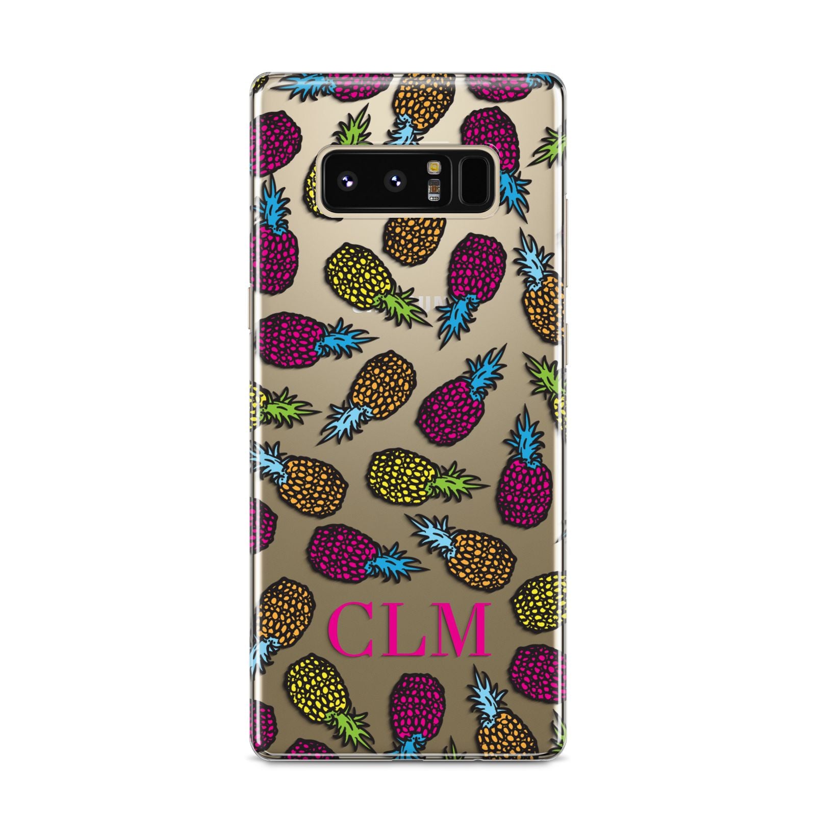 Personalised Pineapples Initials Samsung Galaxy S8 Case