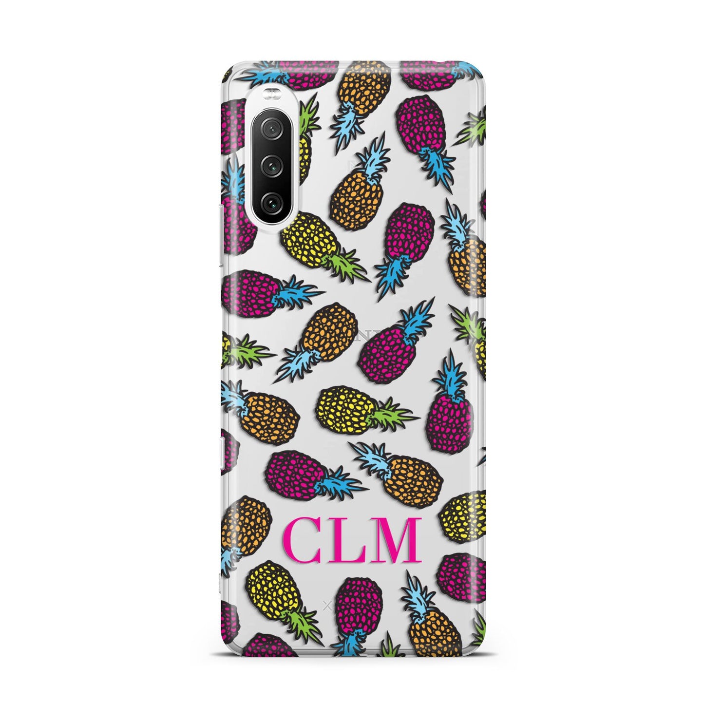 Personalised Pineapples Initials Sony Xperia 10 III Case
