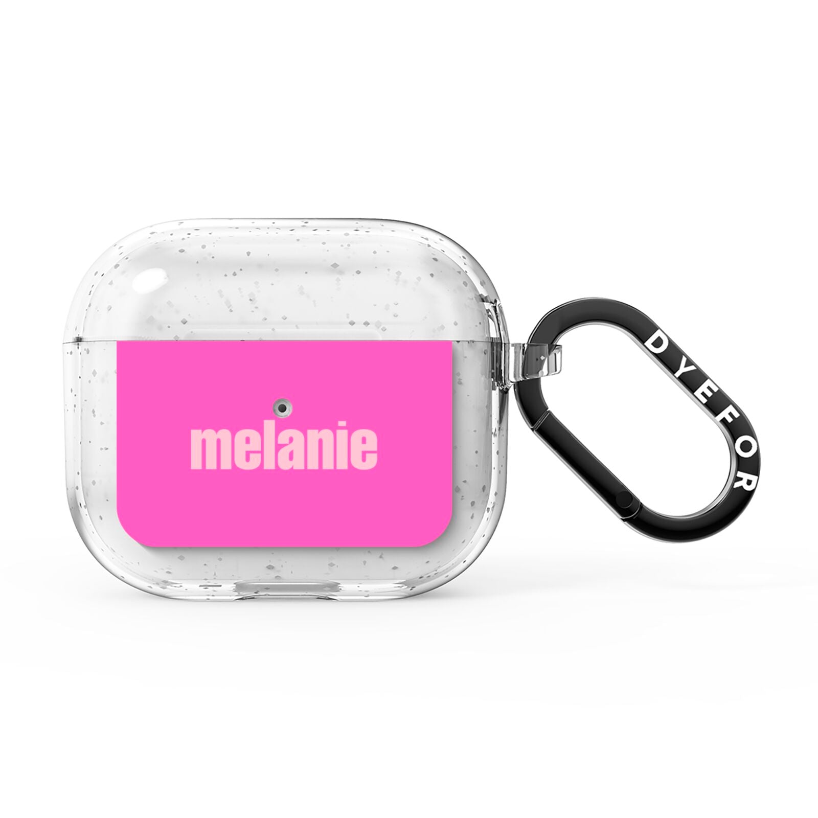 Personalised Pink AirPods Glitter Case 3rd Gen