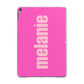 Personalised Pink Apple iPad Grey Case