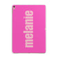 Personalised Pink Apple iPad Rose Gold Case