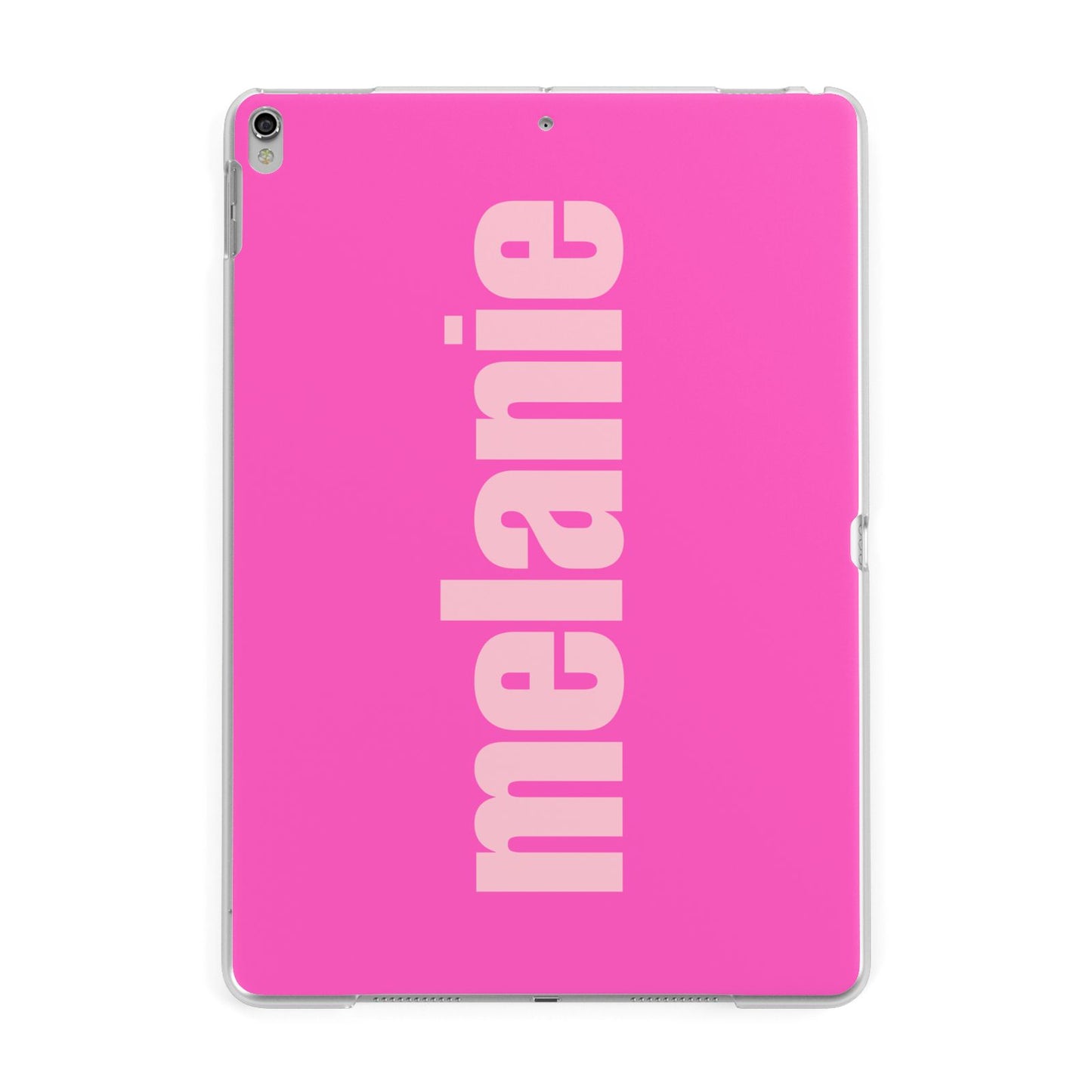 Personalised Pink Apple iPad Silver Case