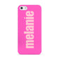 Personalised Pink Apple iPhone 5 Case