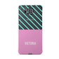Personalised Pink Aqua Striped Samsung Galaxy Alpha Case