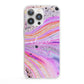 Personalised Pink Bath Bomb iPhone 13 Pro Clear Bumper Case