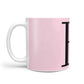 Personalised Pink Black Initial 10oz Mug Alternative Image 1