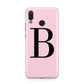 Personalised Pink Black Initial Huawei Nova 3 Phone Case