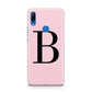 Personalised Pink Black Initial Huawei P Smart Z