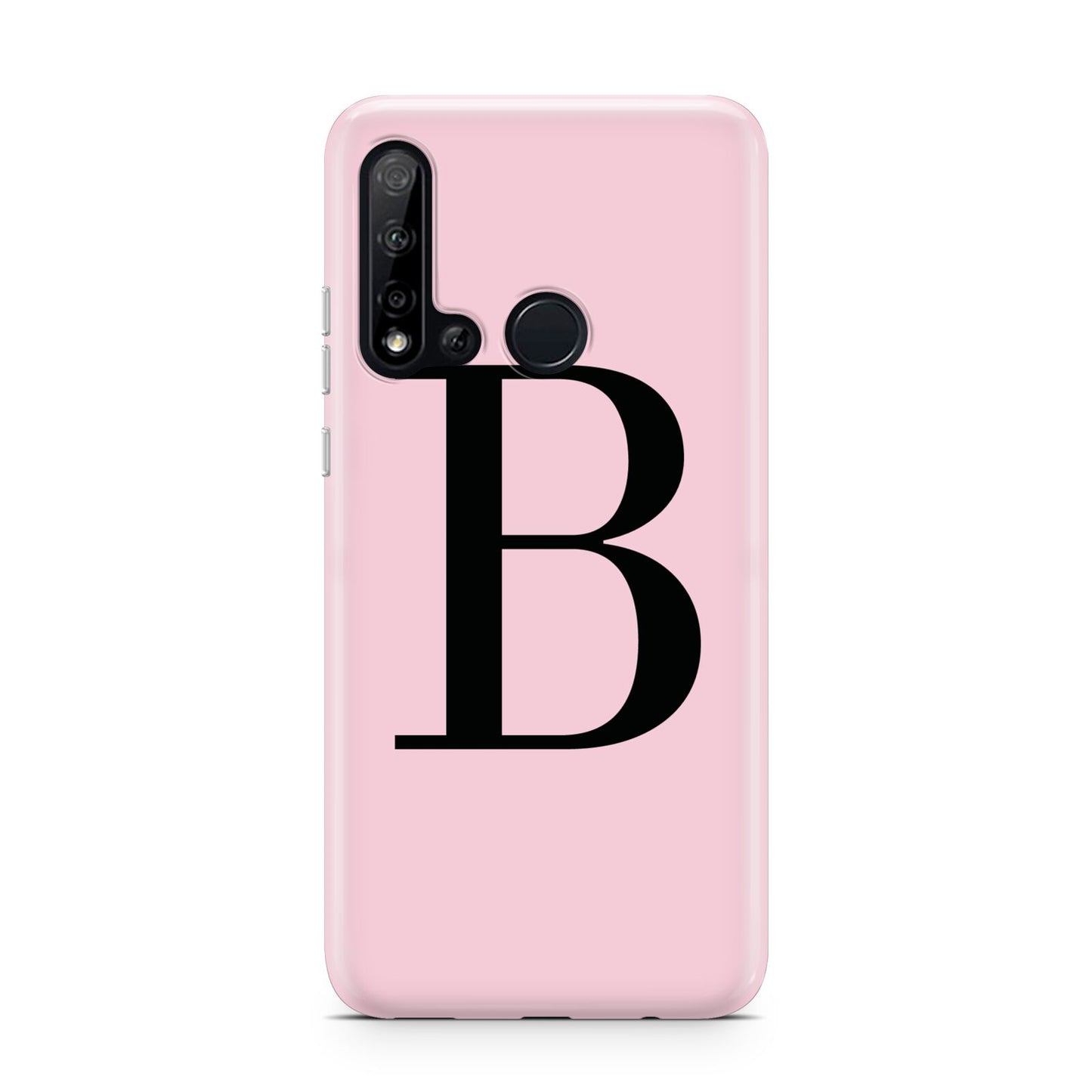 Personalised Pink Black Initial Huawei P20 Lite 5G Phone Case