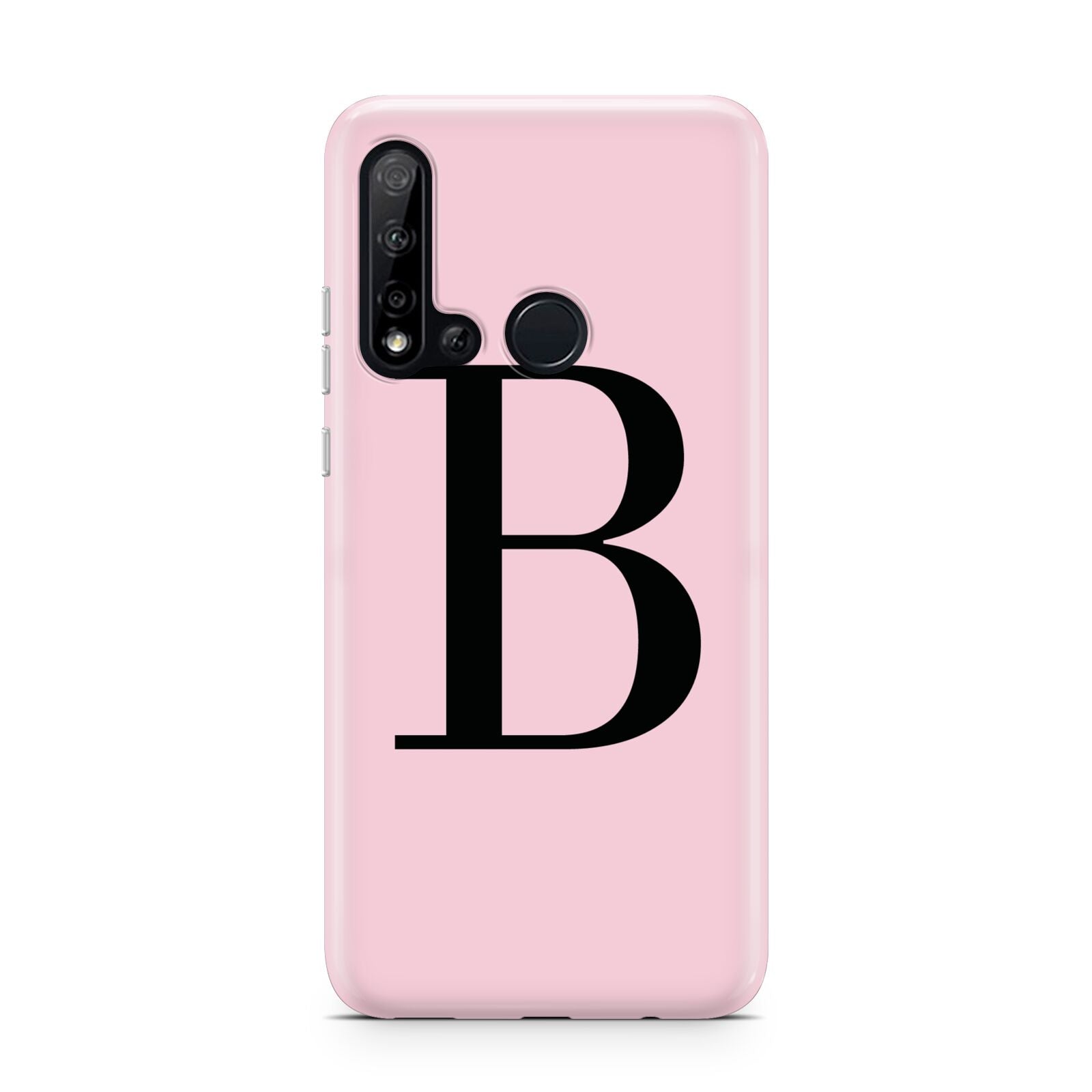 Personalised Pink Black Initial Huawei P20 Lite 5G Phone Case