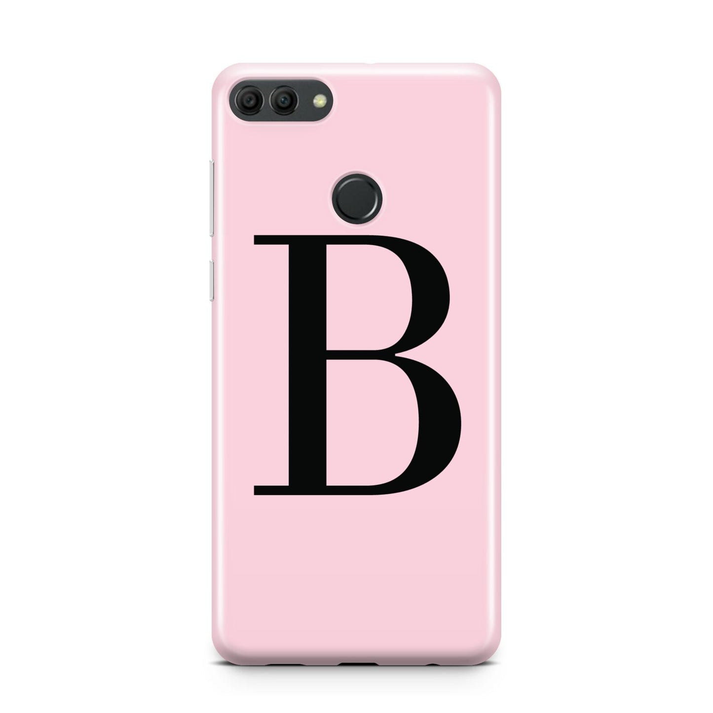 Personalised Pink Black Initial Huawei Y9 2018
