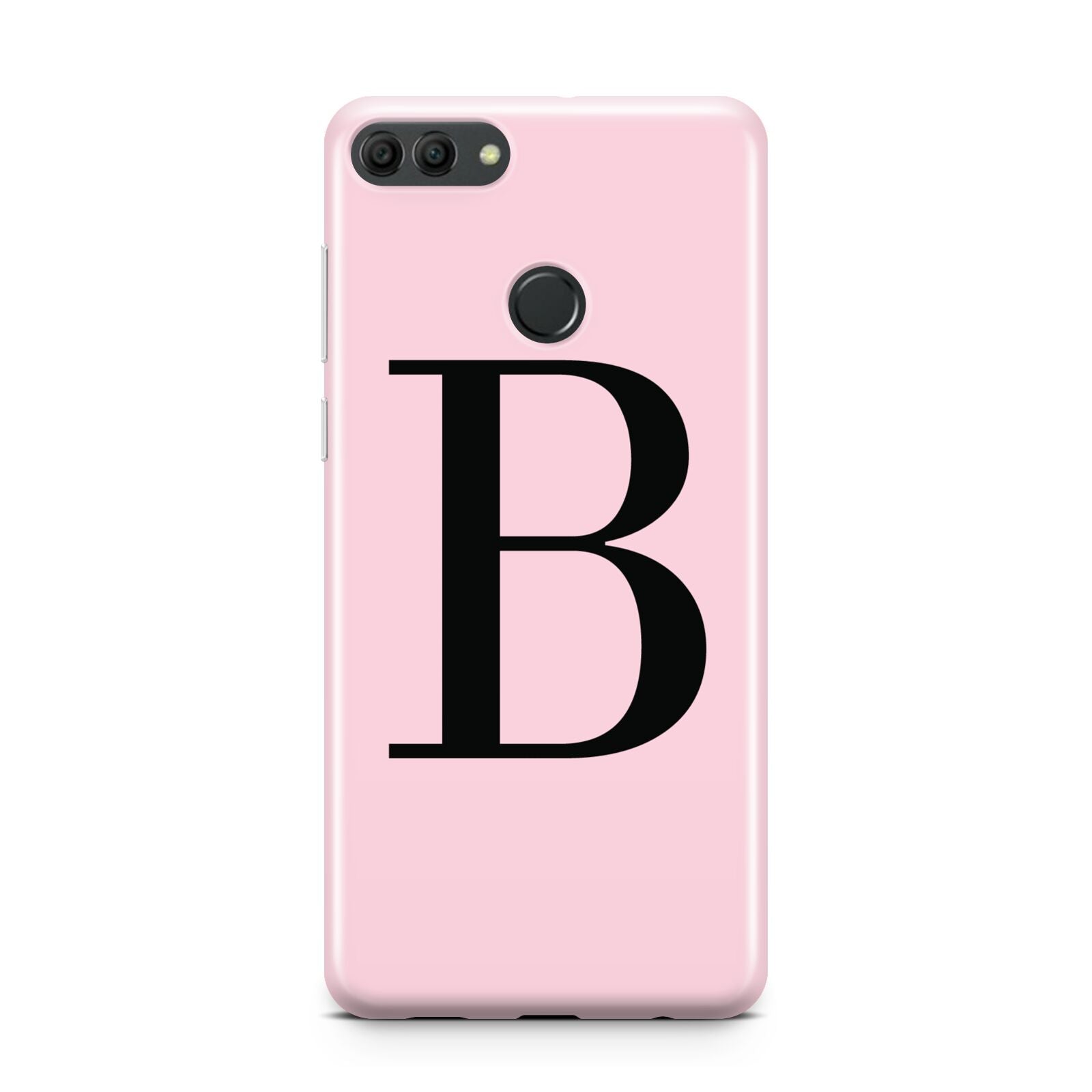Personalised Pink Black Initial Huawei Y9 2018