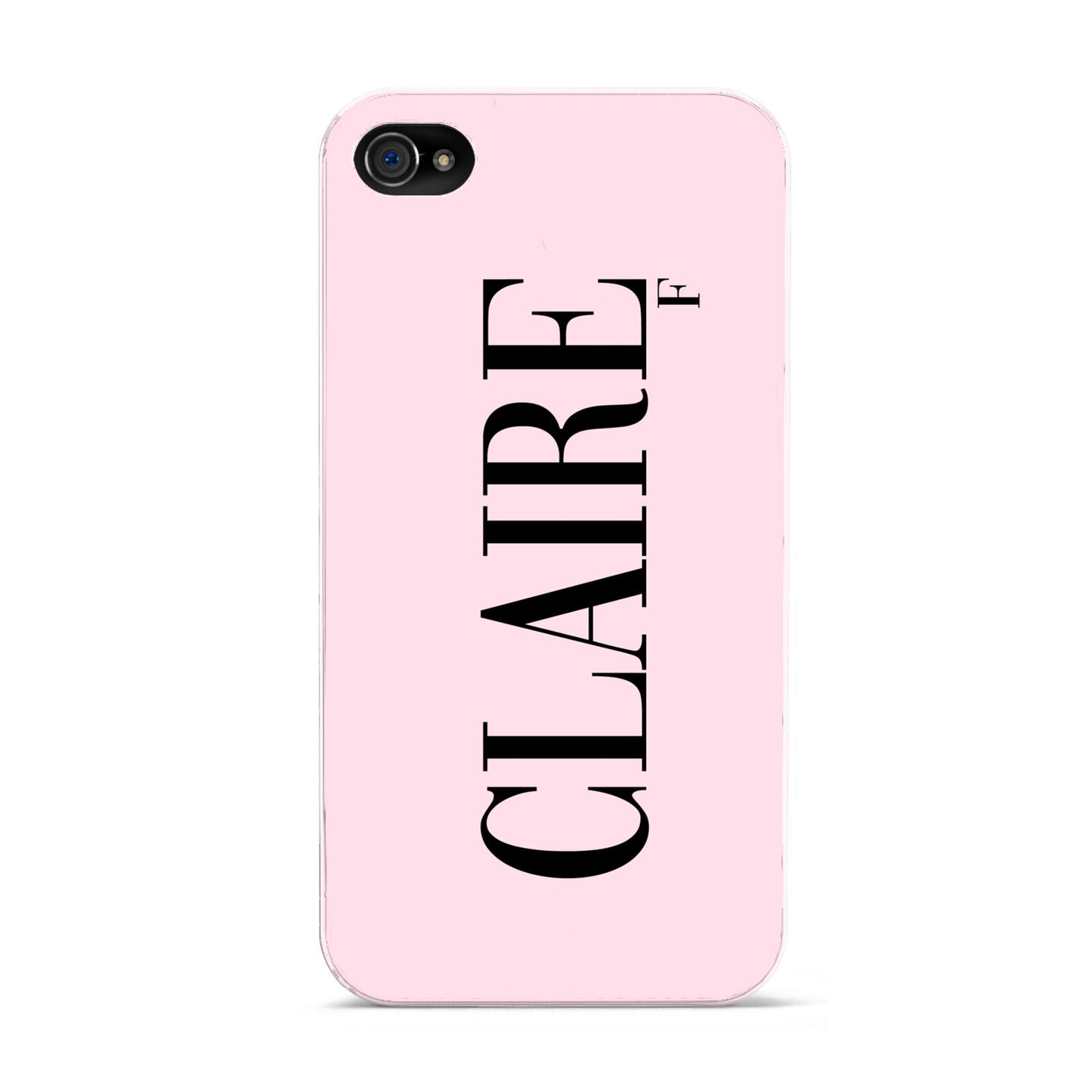 Personalised Pink Black Name Apple iPhone 4s Case