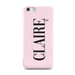 Personalised Pink Black Name Apple iPhone 5c Case