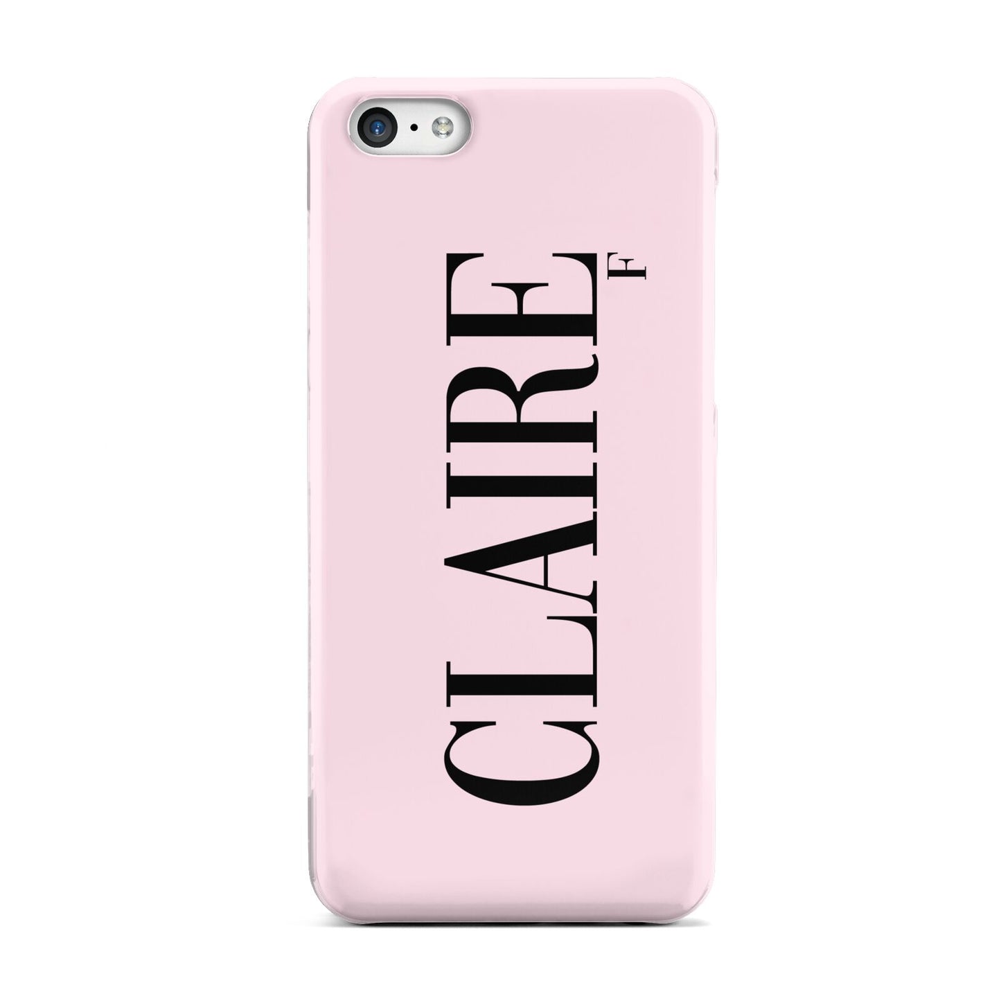 Personalised Pink Black Name Apple iPhone 5c Case