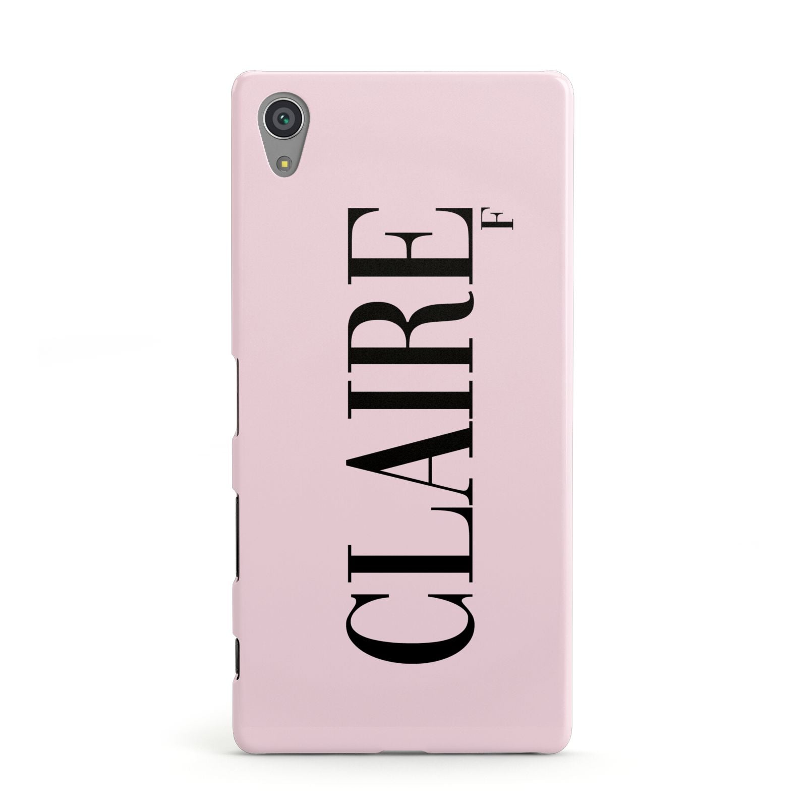 Personalised Pink Black Name Sony Xperia Case