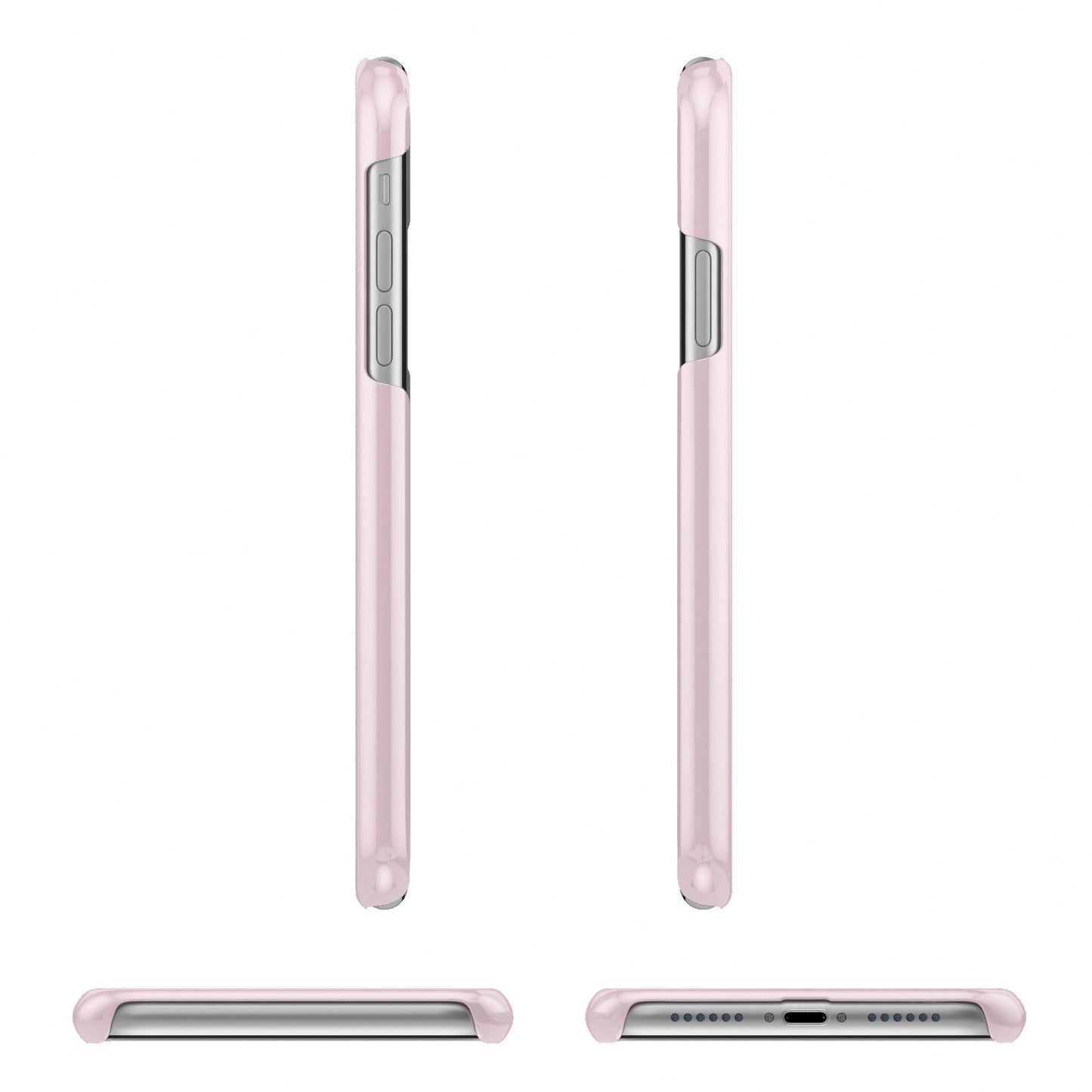 Personalised Pink Black Name iPhone 11 Pro 3D Snap Case Angle Images