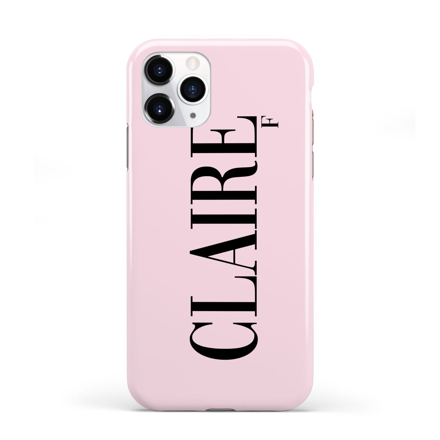 Personalised Pink Black Name iPhone 11 Pro 3D Tough Case