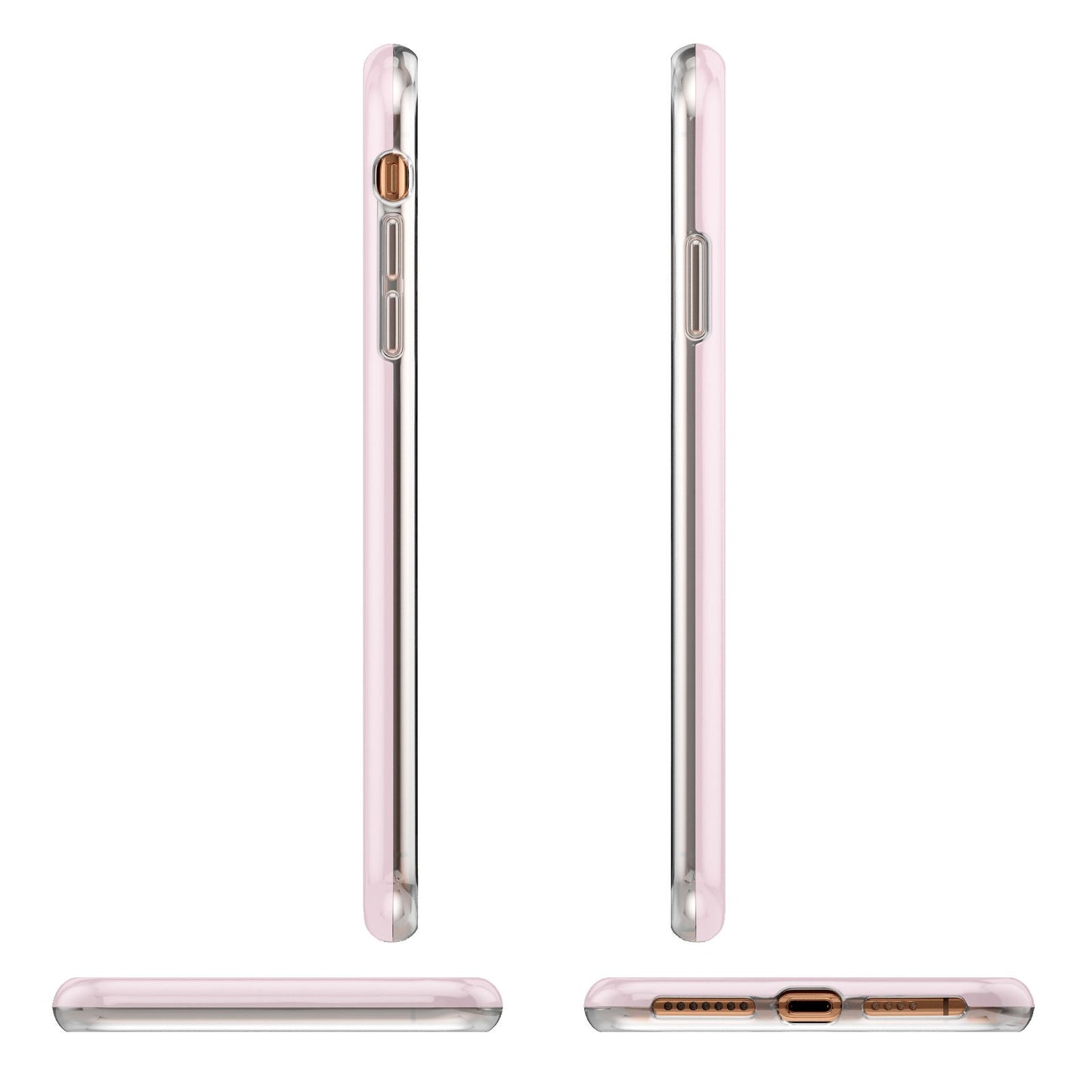 Personalised Pink Black Name iPhone 11 Pro Max 3D Tough Case Angle Images