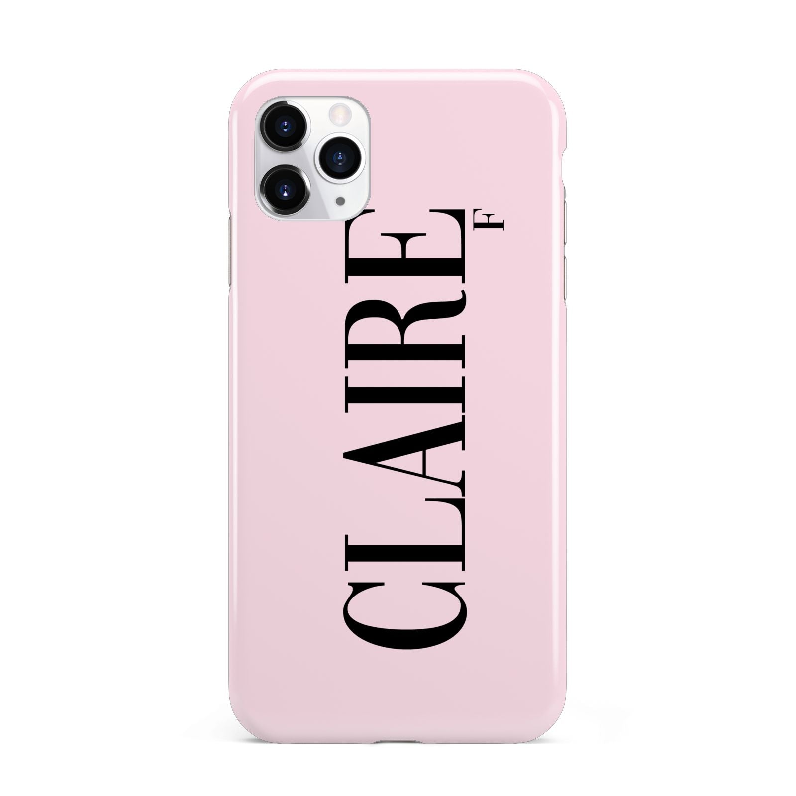 Personalised Pink Black Name iPhone 11 Pro Max 3D Tough Case