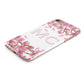 Personalised Pink Blossom Floral Apple iPhone Case Overview 2