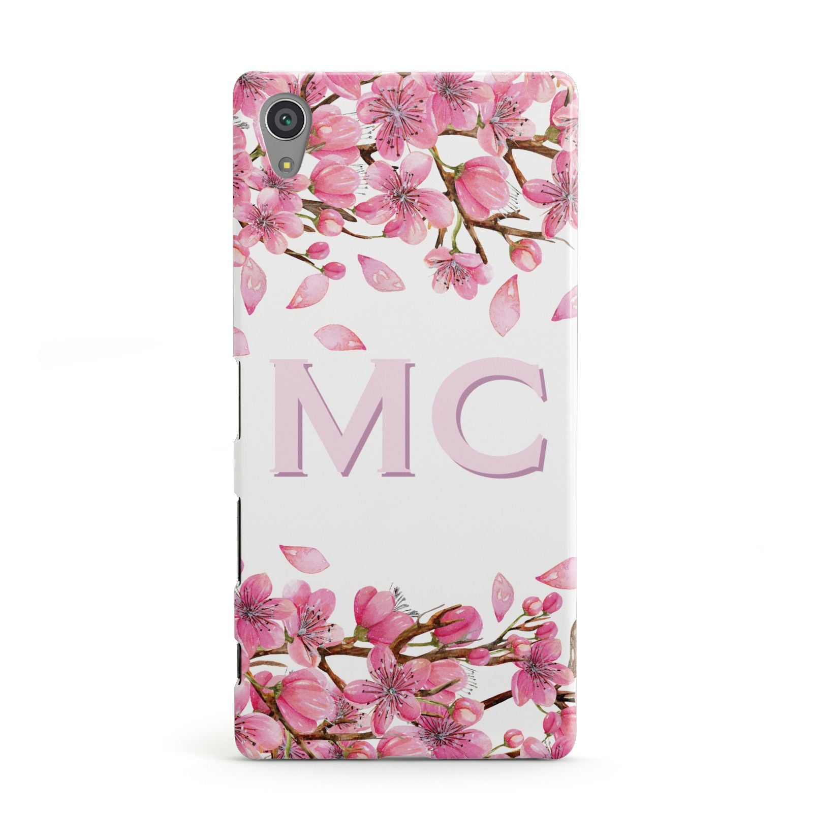 Personalised Pink Blossom Floral Sony Xperia Case