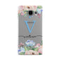 Personalised Pink Blue Flowers Samsung Galaxy A5 Case