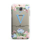 Personalised Pink Blue Flowers Samsung Galaxy J7 Case