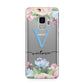 Personalised Pink Blue Flowers Samsung Galaxy S9 Case