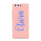 Personalised Pink Blue Name Huawei P10 Phone Case