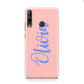 Personalised Pink Blue Name Huawei P40 Lite E Phone Case