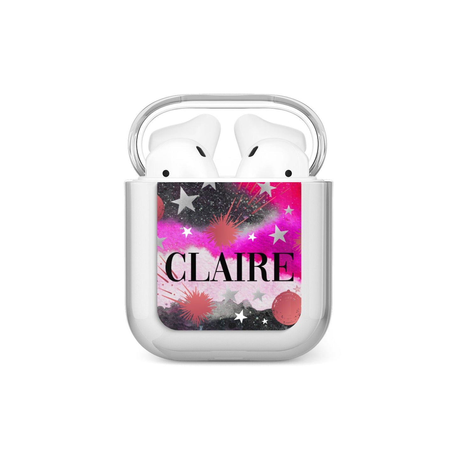 Personalised Pink Celestial AirPods Case