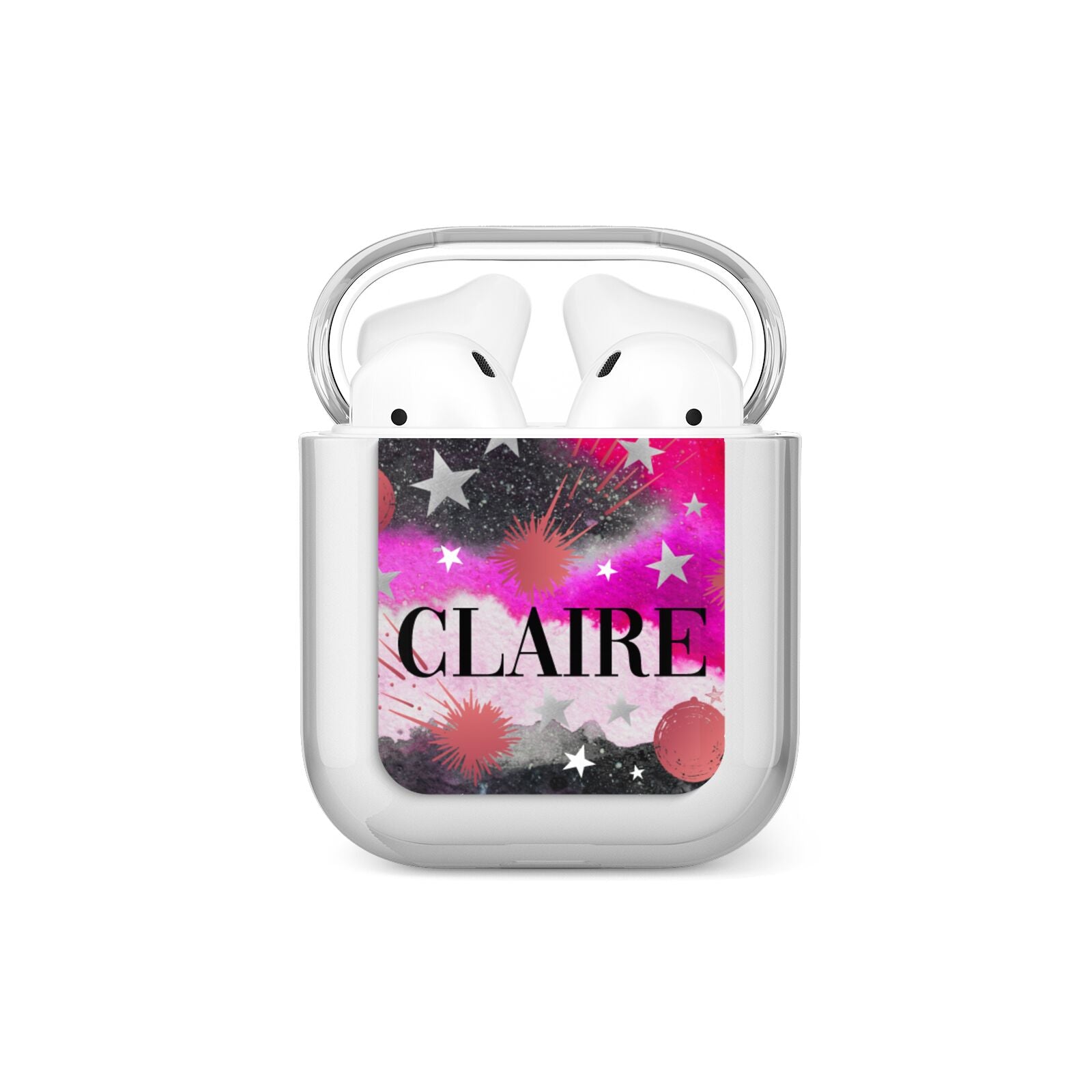 Personalised Pink Celestial AirPods Case