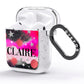 Personalised Pink Celestial AirPods Glitter Case Side Image