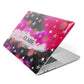 Personalised Pink Celestial Apple MacBook Case Side View