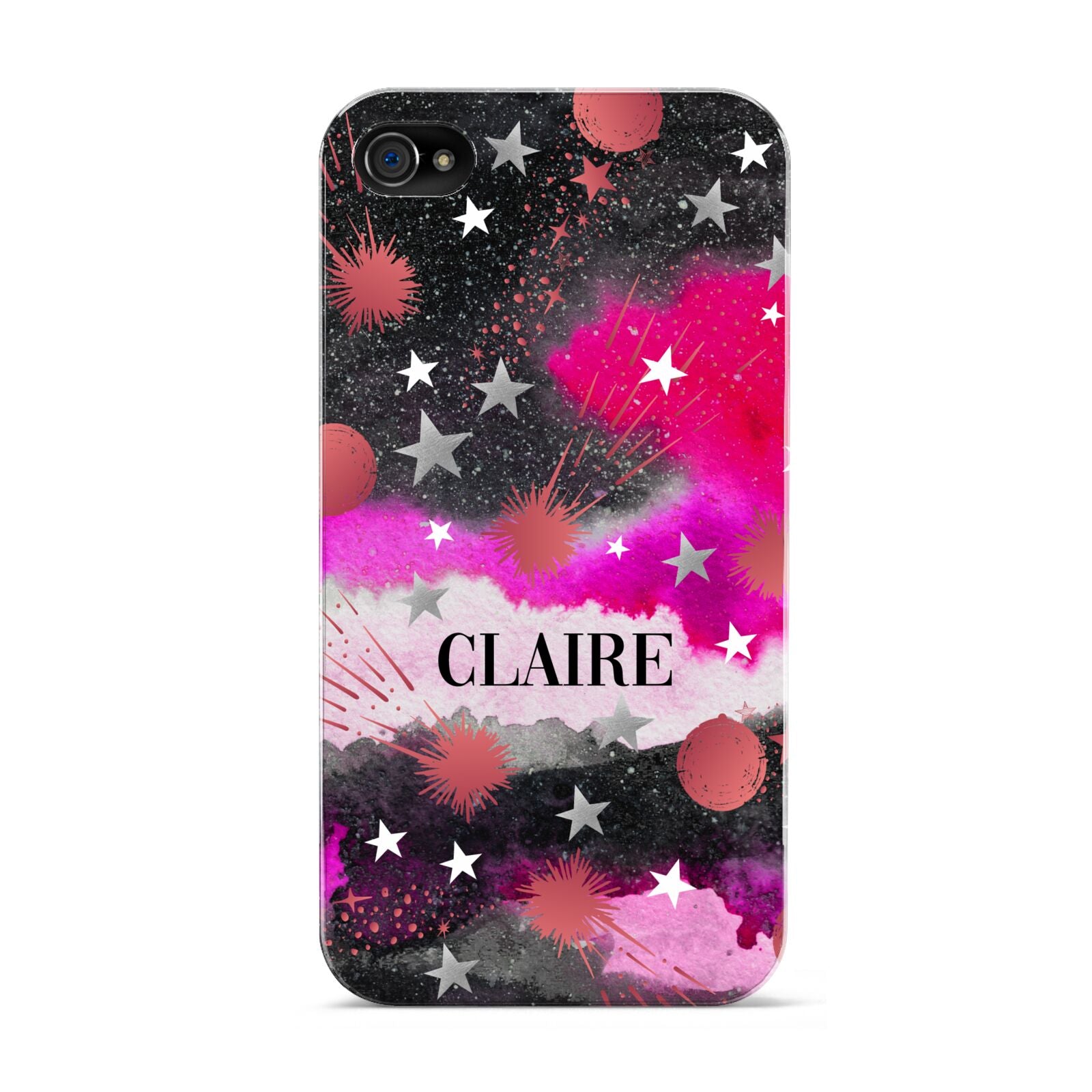 Personalised Pink Celestial Apple iPhone 4s Case