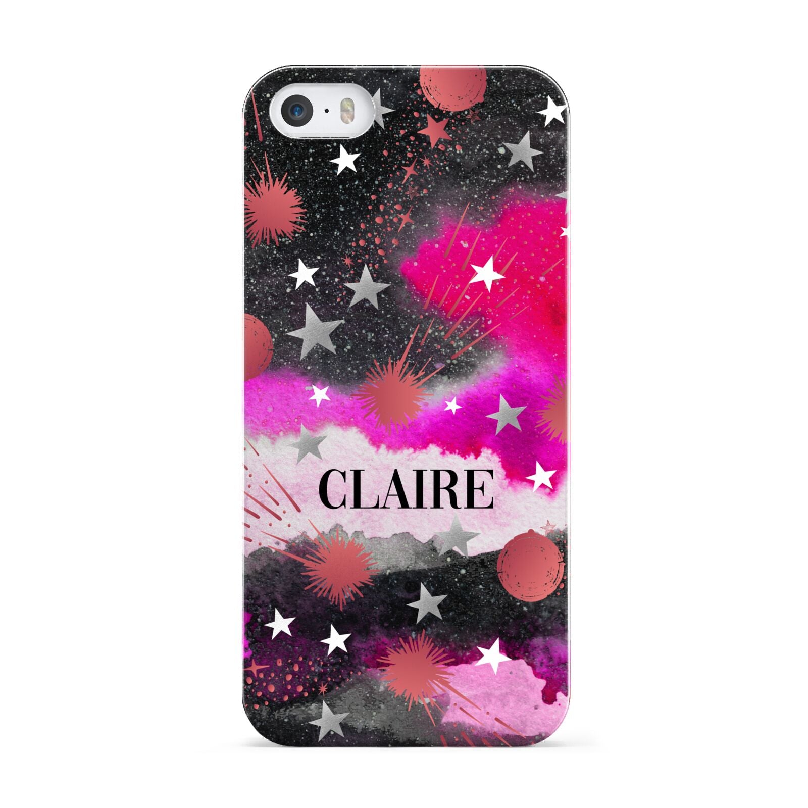 Personalised Pink Celestial Apple iPhone 5 Case