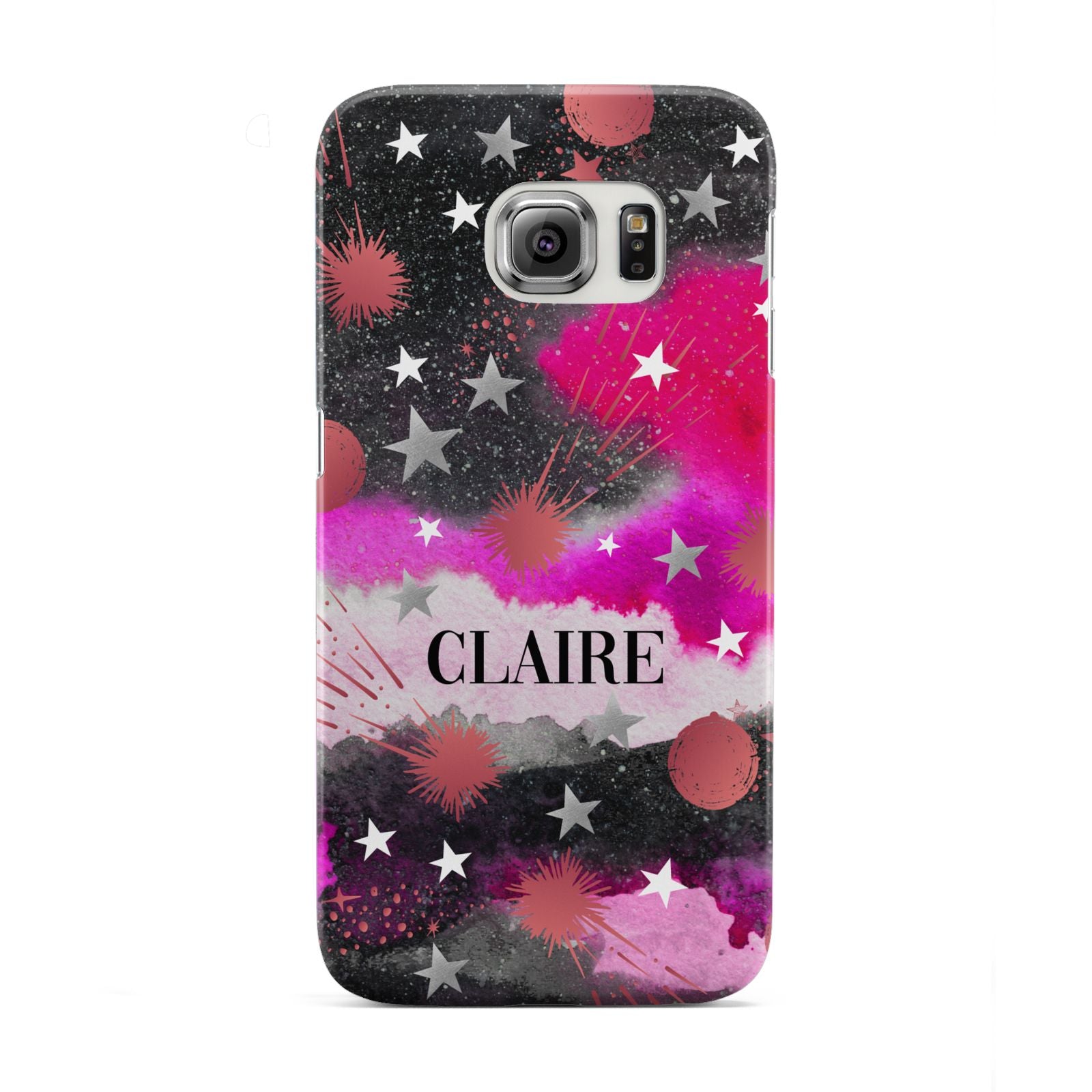 Personalised Pink Celestial Samsung Galaxy S6 Edge Case