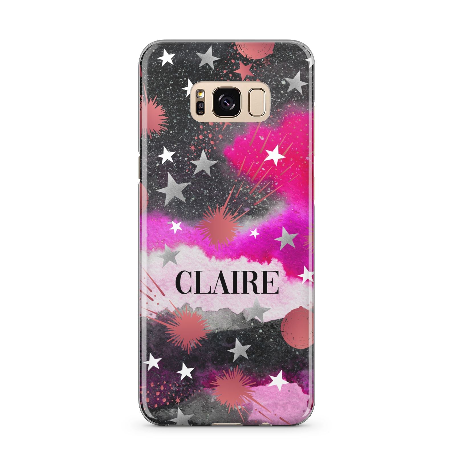 Personalised Pink Celestial Samsung Galaxy S8 Plus Case