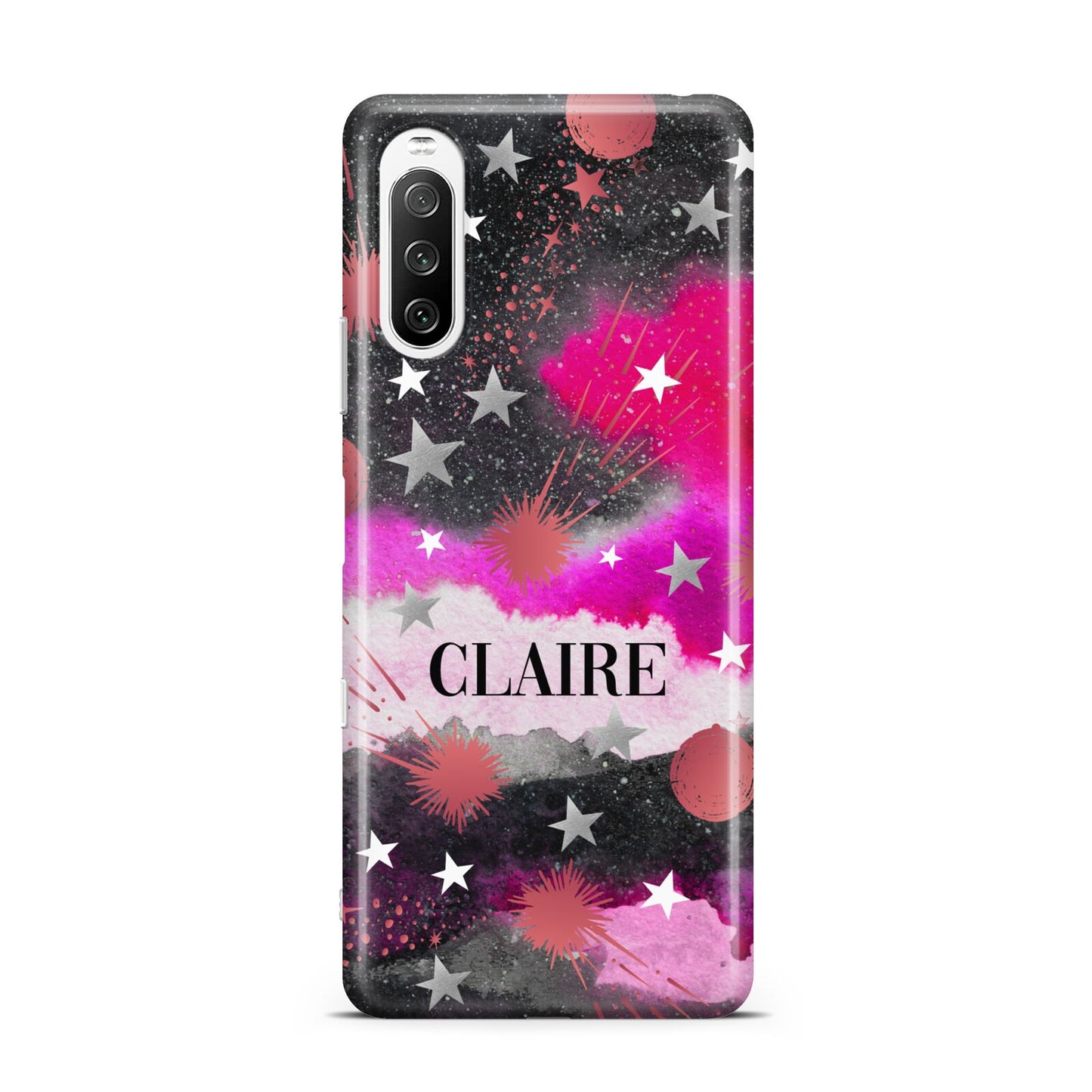 Personalised Pink Celestial Sony Xperia 10 III Case
